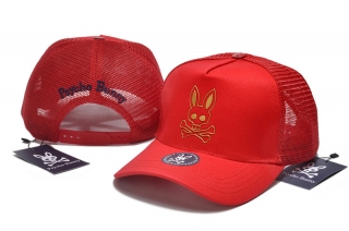 PsychoBunny High-Quality Cotton Curved Mesh Snapback Hats 108443