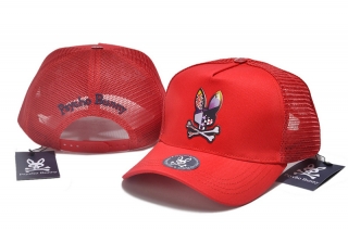 PsychoBunny High-Quality Cotton Curved Mesh Snapback Hats 108449