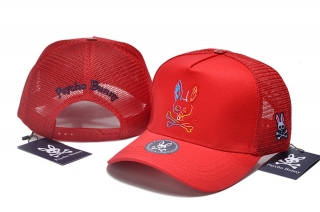 PsychoBunny High-Quality Cotton Curved Mesh Snapback Hats 108455