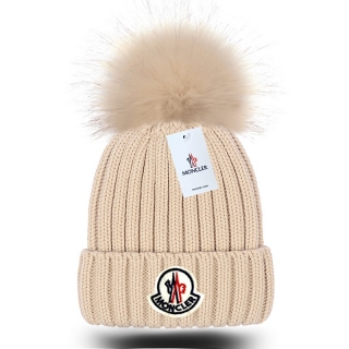 Moncler Faux Fox Fur Ball Knitted Beanie Hats 110684