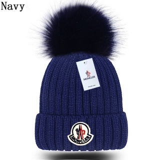 Moncler Faux Fox Fur Ball Knitted Beanie Hats 110685