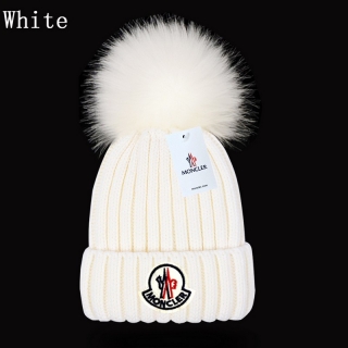 Moncler Faux Fox Fur Ball Knitted Beanie Hats 110689