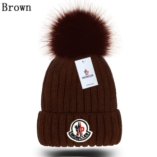 Moncler Faux Fox Fur Ball Knitted Beanie Hats 110690