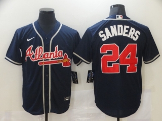 Atlanta Braves 24# SANDERS MLB Jersey 111756