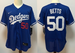 Los Angeles Dodgers 50# BETTS MLB Jersey 111916