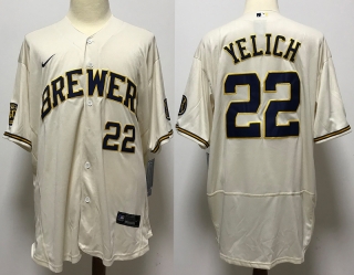 Milwaukee Brewers 22# YELICH MLB Jersey 111930