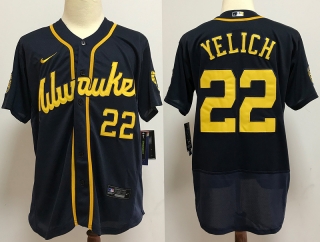 Milwaukee Brewers 22# YELICH MLB Jersey 111931