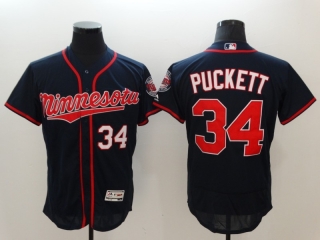 Minnesota Twins 34# PUCKETT MLB Jersey 111937