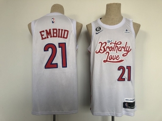 Philadelphia 76ers 21# Embiid NBA Jerseys 112713