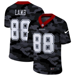 Dallas Cowboys 88# Lamb Black Camo NFL Jerseys 113533