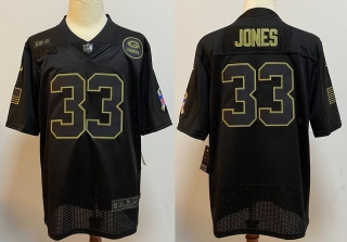 Green Bay Packers 33# Jones Salute To Service NFL Jerseys 113667