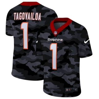Miami Dolphins 1# Tagovailoa Black Camo NFL Jerseys 113917