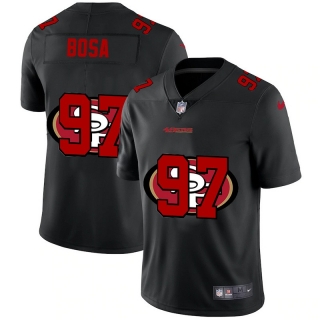San Francisco 49ers 97# Bosa Black Shadow NFL Jerseys 114399