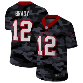 Tampa Bay Buccaneers 12# Brady Black Camo NFL Jerseys 114450