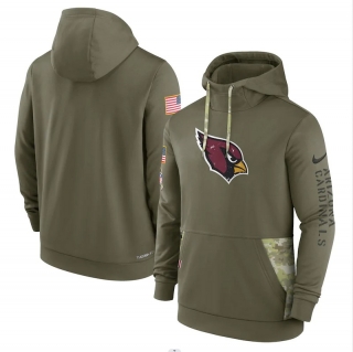 Arizona Cardinals Salute to Service Pullover Olive NFL Hoodies 114801