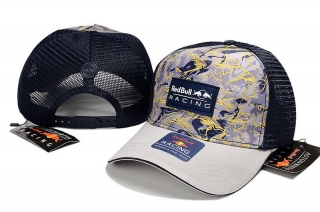 Red Bull Puma Pure Cotton High Quality Curved Mesh Snapback Hats 115647