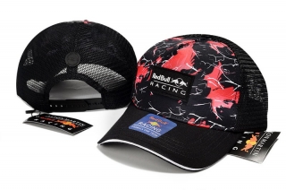 Red Bull Puma Pure Cotton High Quality Curved Mesh Snapback Hats 115648