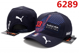 Red Bull Puma Pure Cotton High Quality Curved Snapback Hats 115652