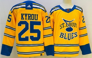 Saint Louis Blues 25# Kyrou NHL Jerseys 116326