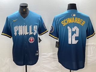 Philadelphia Phillies 12# Schwarber MLB Mens Jerseys 116535