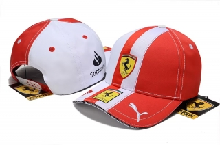 High Quality Pure Cotton Ferrari Curved Snapback Hats 120236