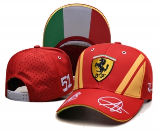 Ferrari Curved Snapback Hats 121263