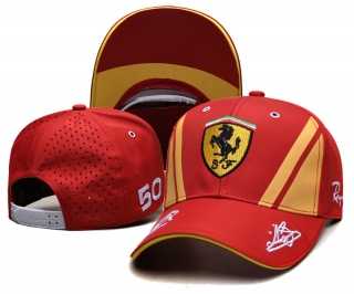 Ferrari Curved Snapback Hats 121264