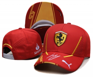 Ferrari Curved Snapback Hats 121265