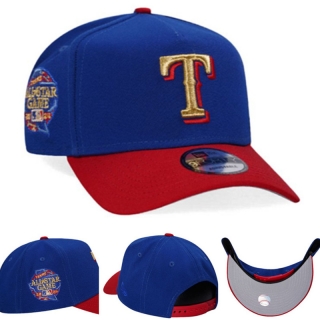 Texas Rangers MLB 9FORTY Curved Adjustable Hats 121410
