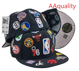 NBA All Over Team Logos Basketball 59FIFTY Fitted Hats 121489