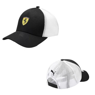 Ferrari Curved Mesh Adjustable Hats 121912