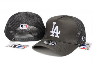 Los Angeles Dodgers Pure Cotton High Quality MLB 39THIRTHY Curved Mesh Adjustable Hats 121942