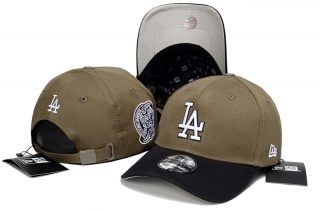 Los Angeles Dodgers Pure Cotton High Quality MLB 39THIRTHY Curved Strapback Hats 121951