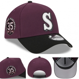 Seattle Mariners MLB 9FORTY Curved Adjustable Hats 122209