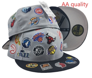 NEW ERA x NBA Collection 59FIFTY League Overload Black ALL OVER LOGO Fitted Hats 122300