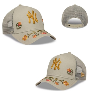 New York Yankees MLB Curved Mesh Snapback Hats 122337