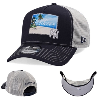 New York Yankees MLB 9FORTY Curved Mesh Adjustable Hats 122398
