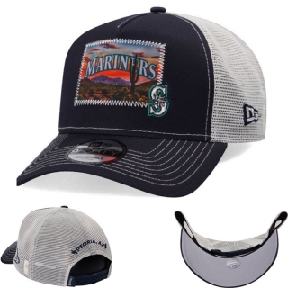 Seattle Mariners MLB 9FORTY Curved Mesh Adjustable Hats 122405