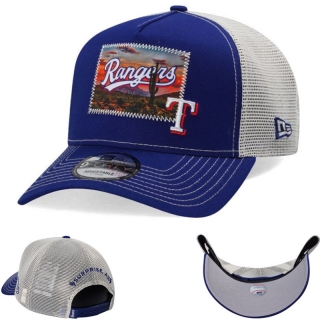 Texas Rangers MLB 9FORTY Curved Mesh Adjustable Hats 122407