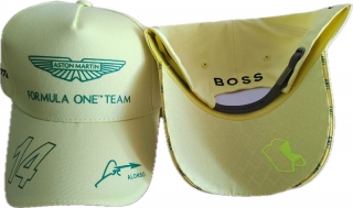 Aston Martin Formula One Team Curved Adjustable Hats 122414