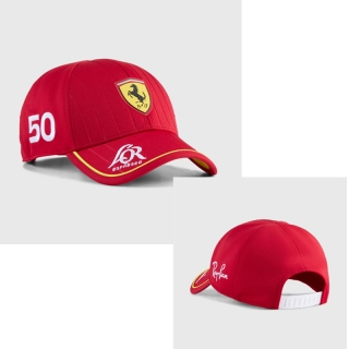 Ferrari Curved Adjustable Hats 122420