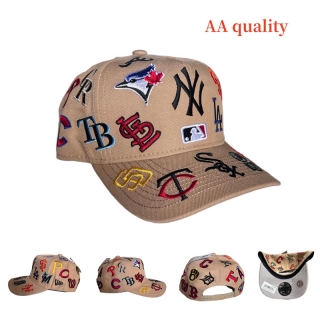 Mlb All Over Leagues 9forty A-frame Camel Snapback Hats 122565