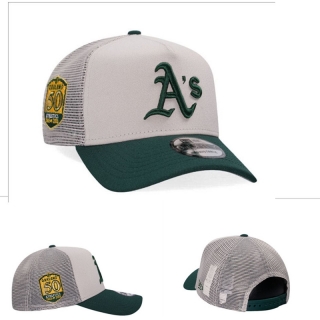 Oakland Athletics MLB 9FORTY Curved Mesh Adjustable Hats 122684