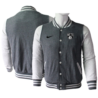 Brooklyn Nets NBA Baseball Jacket 122920