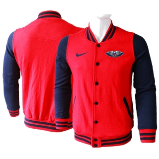 New Orleans Pelicans NBA Baseball Jacket 122944