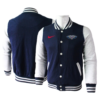 New Orleans Pelicans NBA Baseball Jacket 122945