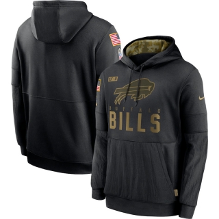 Buffalo Bills NFL 2020 Salute to Service Sideline Performance Pullover Hoodie 122986