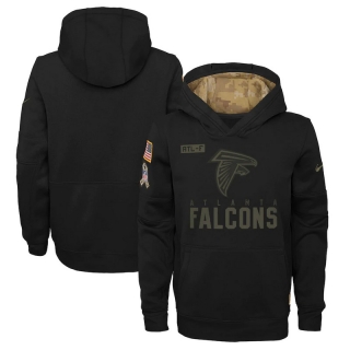 Atlanta Falcons NFL Youth 2020 Salute to Service Pullover Performance Hoodie 123046