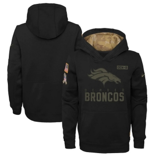 Denver Broncos NFL Youth 2020 Salute to Service Pullover Performance Hoodie 123053
