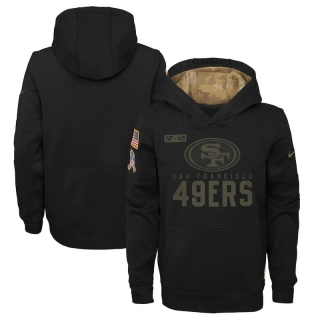 San Francisco 49ers San Francisco 49ers NFL Youth 2020 Salute to Service Pullover Performance Hoodie 123070